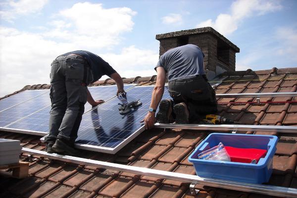 Installation of solar panels for photovoltaic system