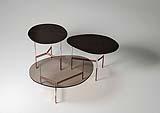 Tavolini da salotto in marmo e vetro Tonelli Design