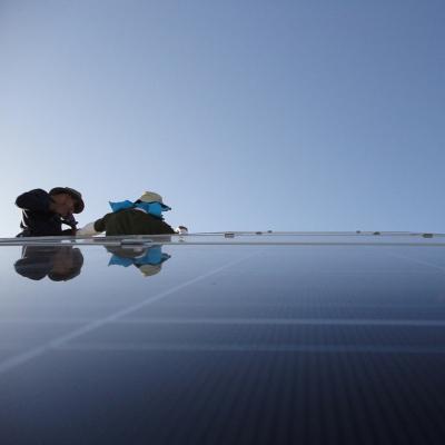 Pannelli solari puliti  a garanzia di ottima efficienza