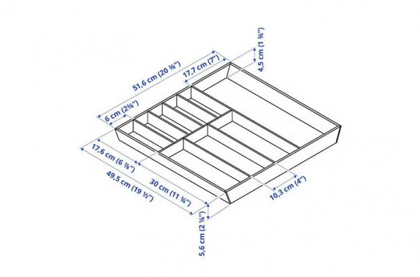 Dimensione divisorio Uppdatera IKEA