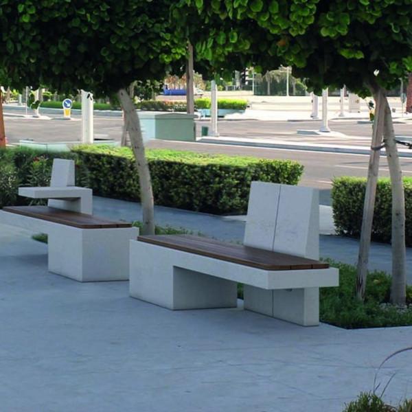 Amethyst bench produced by Metalco