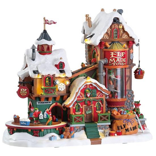Elf Miniature Christmas Village Made Factory Lemax