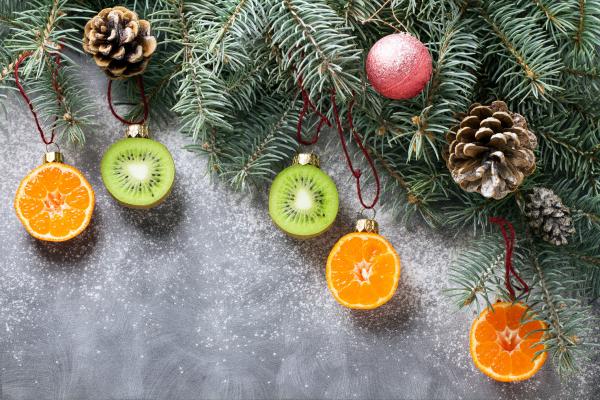 Decorazione natalizia con la frutta fai da te