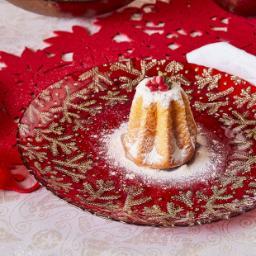 Piatto natalizio rosso by Tognana