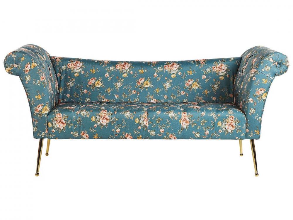 Chaise longue pattern floreali - Foto: Beliani