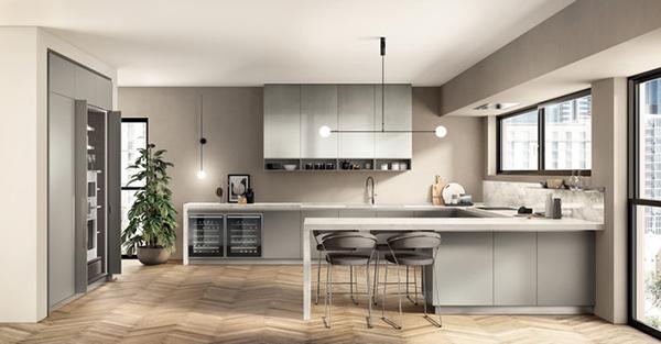 Scavolini kitchen wall units height