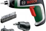 Il modello Bosch IXO 7 e relativi accessori