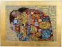 Abbraccio di Klimt riproduzione mosaico di Silvia Danuletti