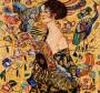 Donna con ventaglio di Klimt riproduzione di Silvia Danuletti