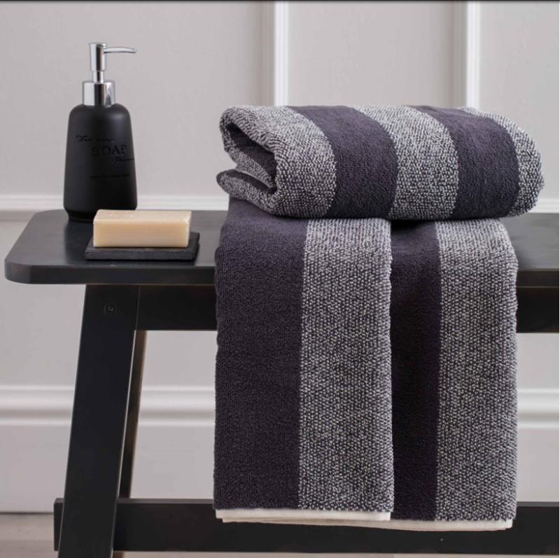 Set asciugamani bagno Melange Stripy - Carillo Home
