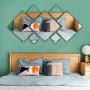 Specchio adesivo decorativo geometrico Amazon camera da letto