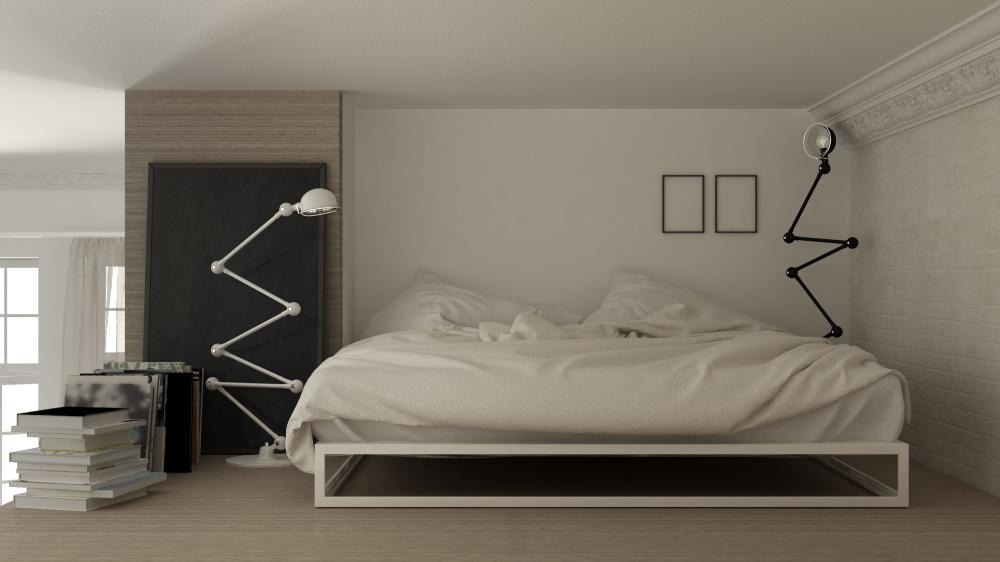 Idea camera da letto in loft prrsa da Gettyimages