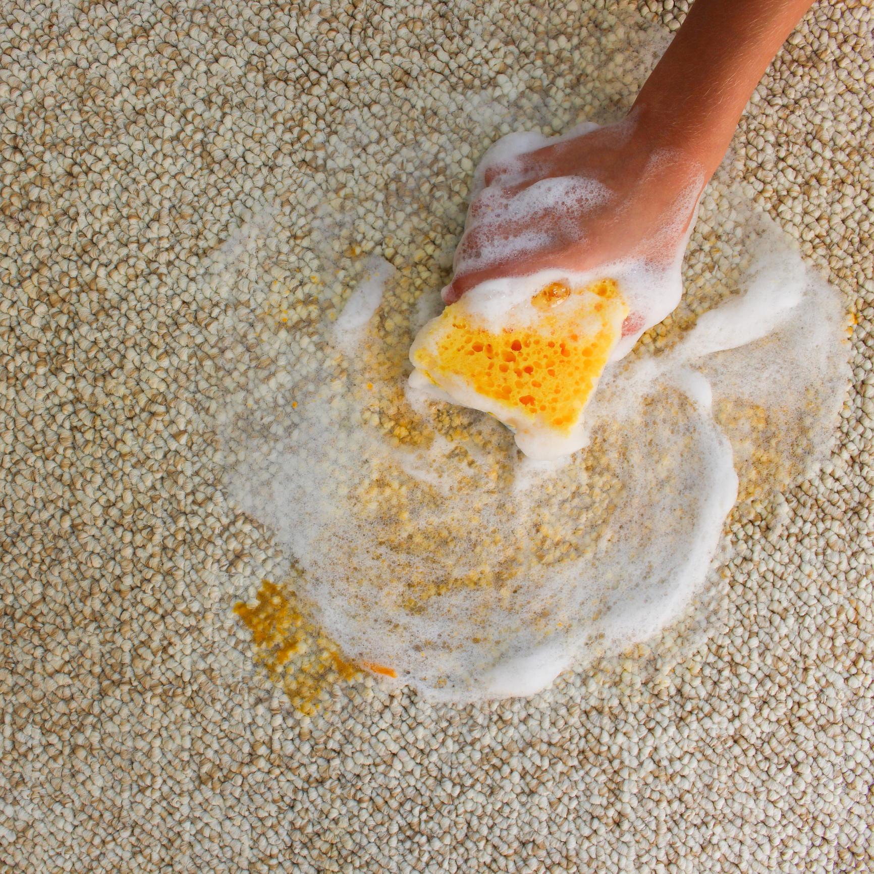 Pulire tappeto con acqua e sapone