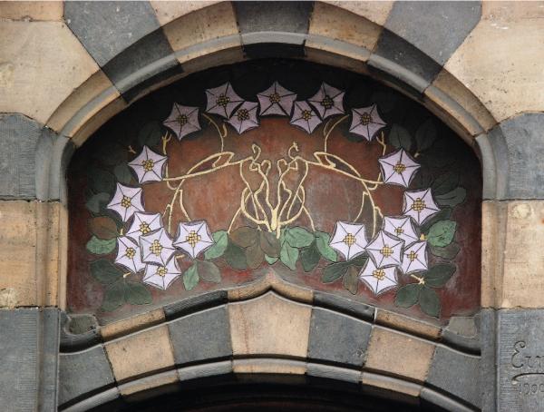 Fachada en estilo Art Nouveau