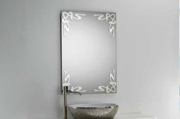Linha Deco, espelho de banheiro de design escandinavo