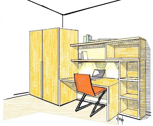 Student bedroom furniture - Designer Antonio Previato