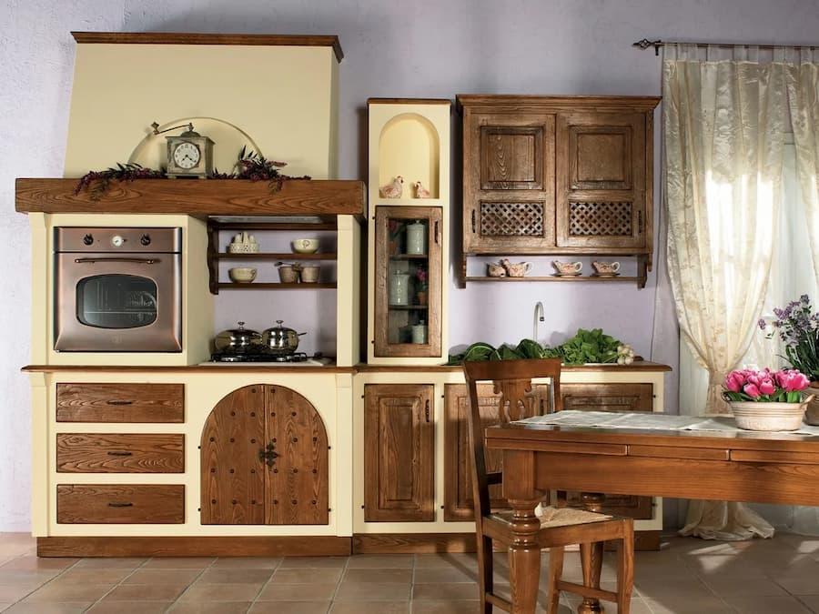 Cucina in legno Vittoria by Tiferno Mobili