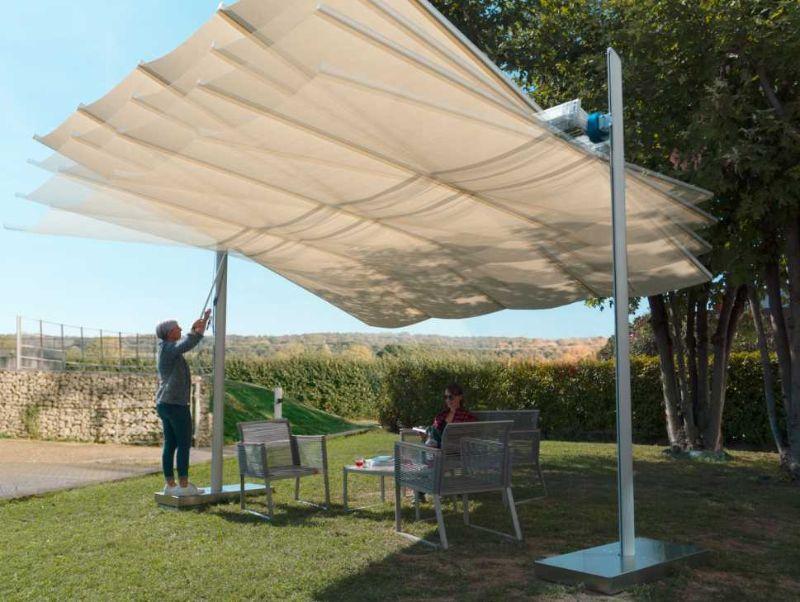 Solaria Impermeabile: Tenda a Vela con Taglio Radiale
