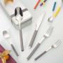 Villeroy & Boch S+ Blueberry Posate Da Insalata 2 Pezzi – Cucchiai In Acciaio Inox Con Impugnatura In Silicone Blu, 28 Cm
