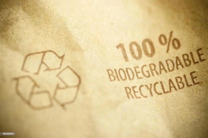 Etichetta che indica la biodegradabilità di un materiale