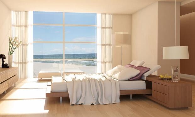 Bedroom furniture of the house by the sea