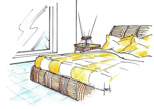 Seaside house bedroom furniture by Antonio Previato Designer Designer