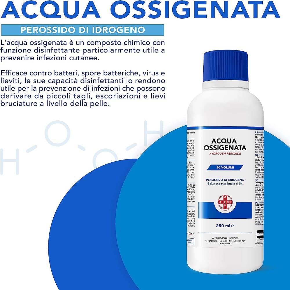 Acqua ossigenata Aiesi indicazioni da Amazon