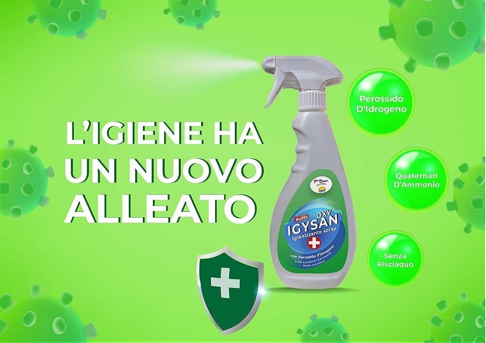 Igienizzante con acqua ossigenata Igysan da Amazon