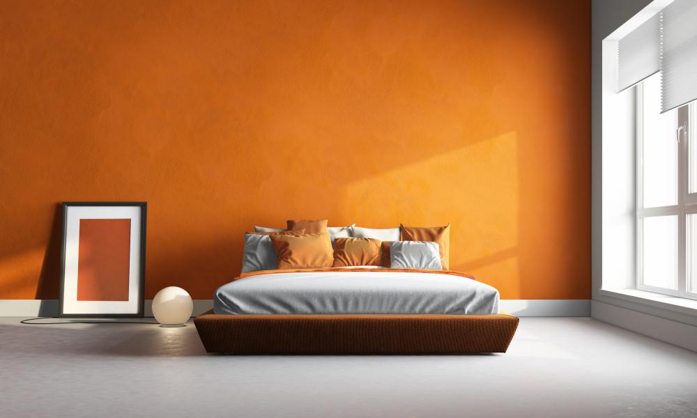 Camera da letto moderna colorata