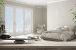 Design minimal total white, camera da letto