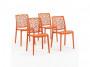 Il set di sedie Anna color papaya di Maisons du Monde 