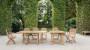 Tavoli da giardino in legno teak, set Arlington – Foto: Tectona