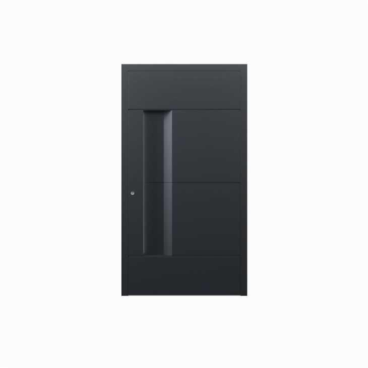 Tenvis Design PRO aluminum door with groove handle - Oknoplast