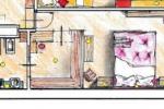 Cabina armadio passante tra camera e bagno - Progettista Antonio Previato