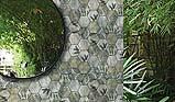 Rivestimento di piccole piastrelle esagonali Hexa Mega Botanica Green di Betsan