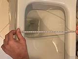 Misurazione larghezza in WC rettangolare