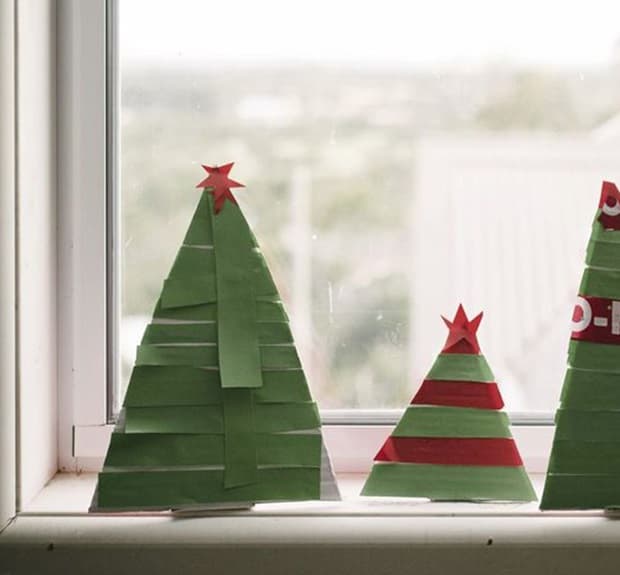 DIY Christmas window decorations, from Getty Images 