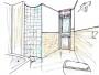 Progetto bagno con finestra - Antonio Previato Progettista Designer