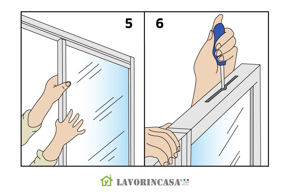 Installare pareti del box doccia - grafiche Lavorincasa