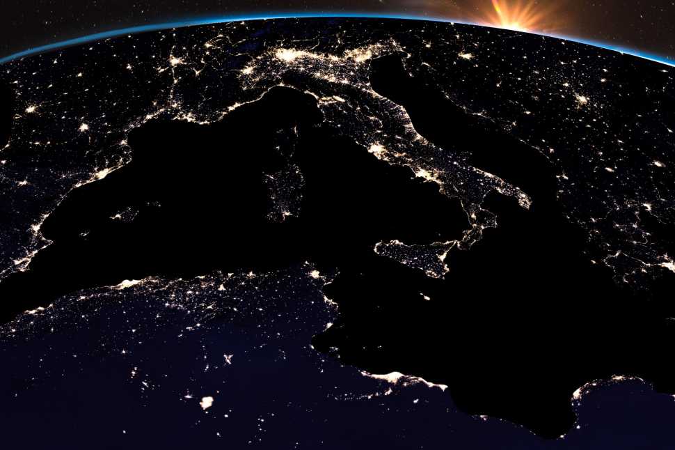Inquinamento luminoso territorio italiano