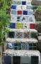 Alzate scala decorate con piastrelle, da Pinterest 