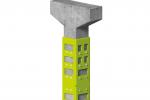 Cerchiatura di un pilastro di cemento armato con elementi metallici, by Seriana