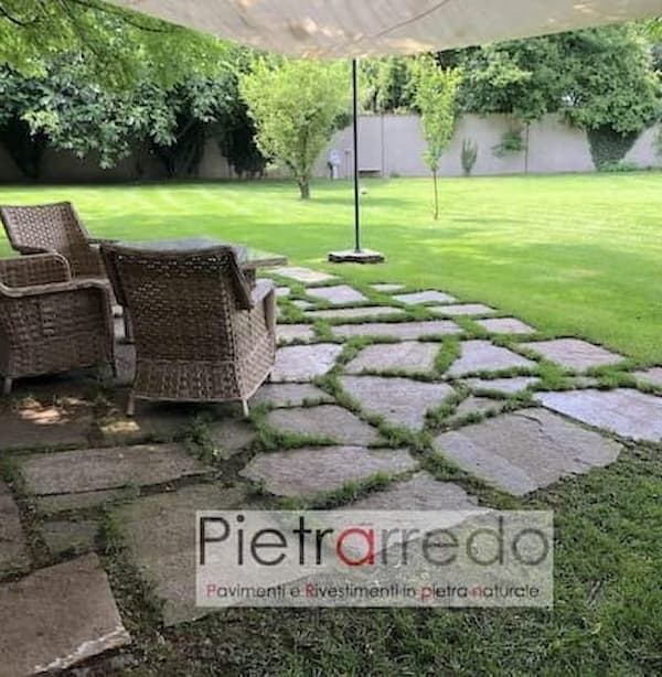 Laying natural stone slabs - Pietraredo