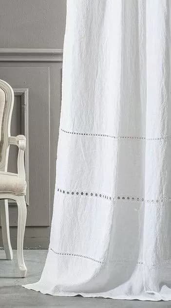 Recycling old sheets to make curtains, from Pinterest 