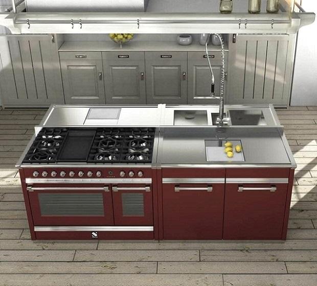 Freestanding island kitchen - Asco Steel