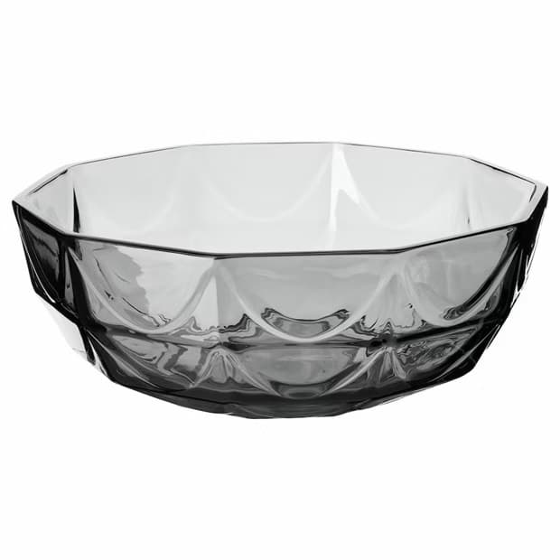 Hoestagille gray glass bowl from Ikea