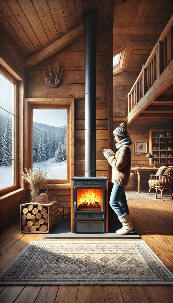 Le stufe a pellet sono molto efficienti - Foto ChatGpt