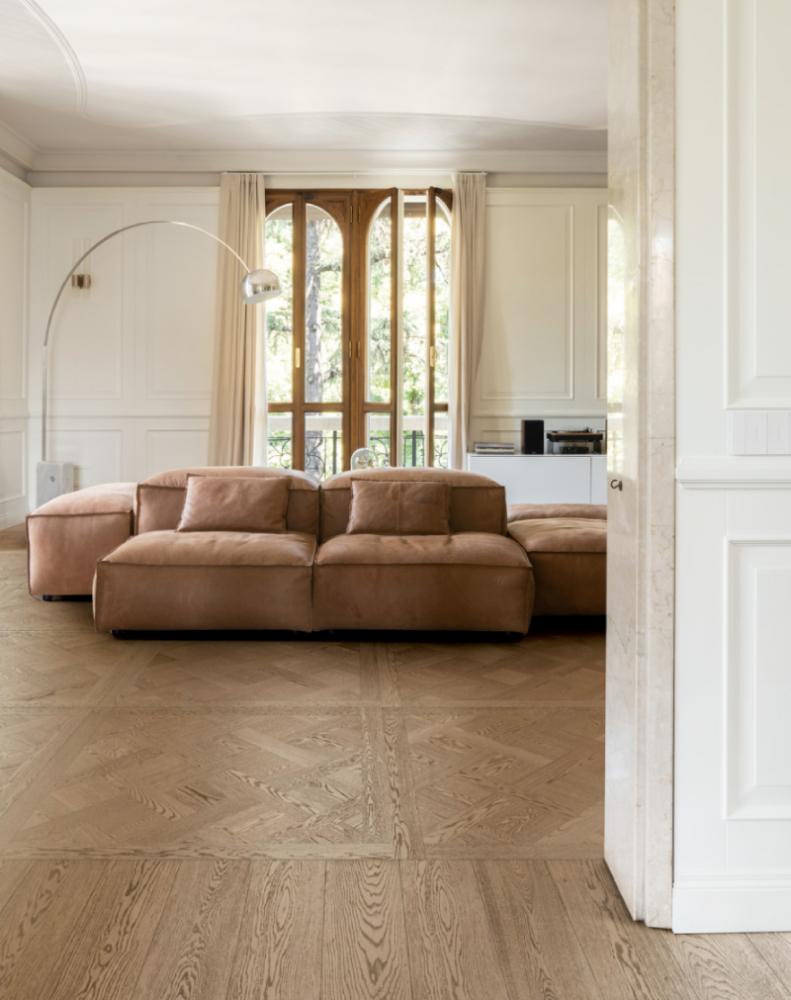 Pavimento in gres porcellanato effetto legno - collezione Intrecci di Marazzi