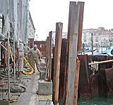 Consolidamento della Dogana di Venezia con iniezioni di resine espandenti