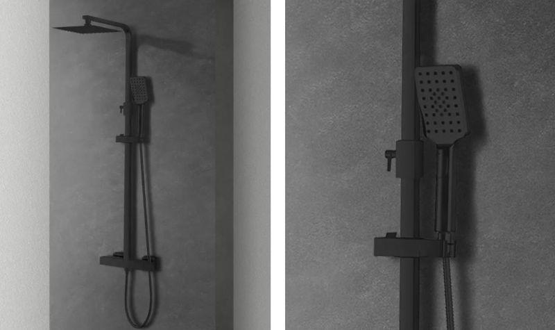 Colonna doccia Baltimora Black - Foto Laneri